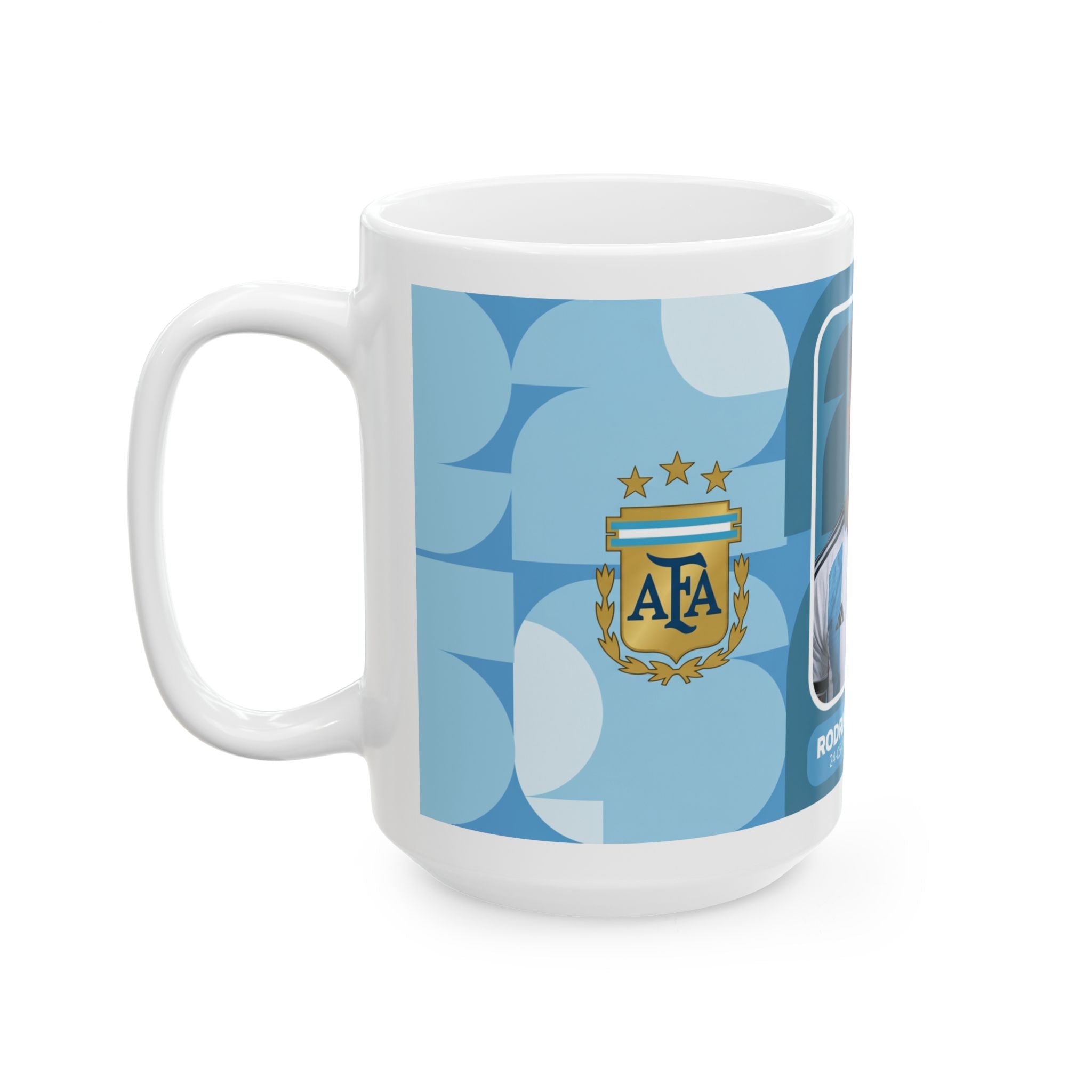 Argentina Soccer Player Rodrigo De Paul Mug — Coffee Cup (11oz/15oz), World Cup 2026 Mugs