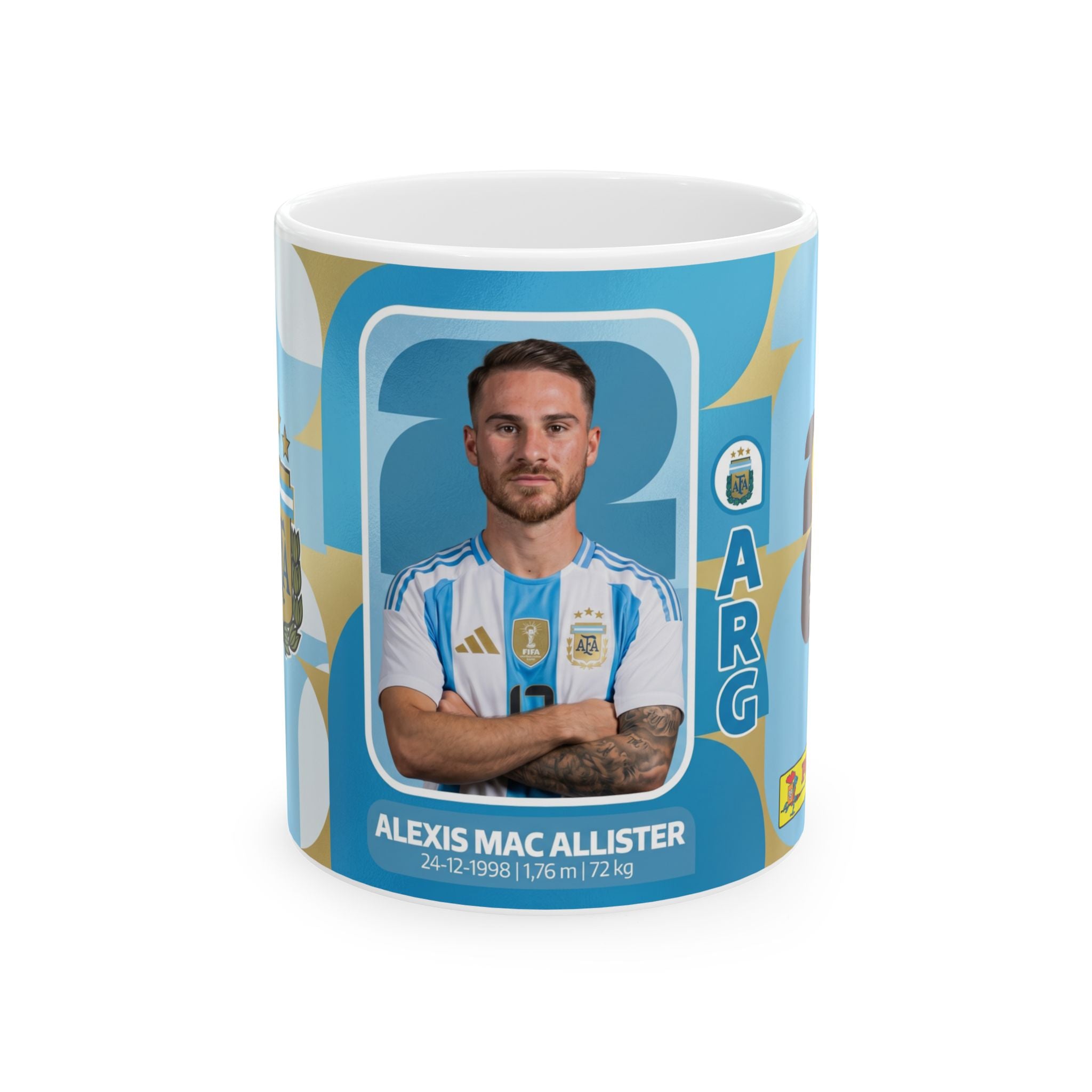 Argentina Soccer Player Alexis Mac Allister Mug – Fan Gift (11oz/15oz), World Cup 2026 Mugs