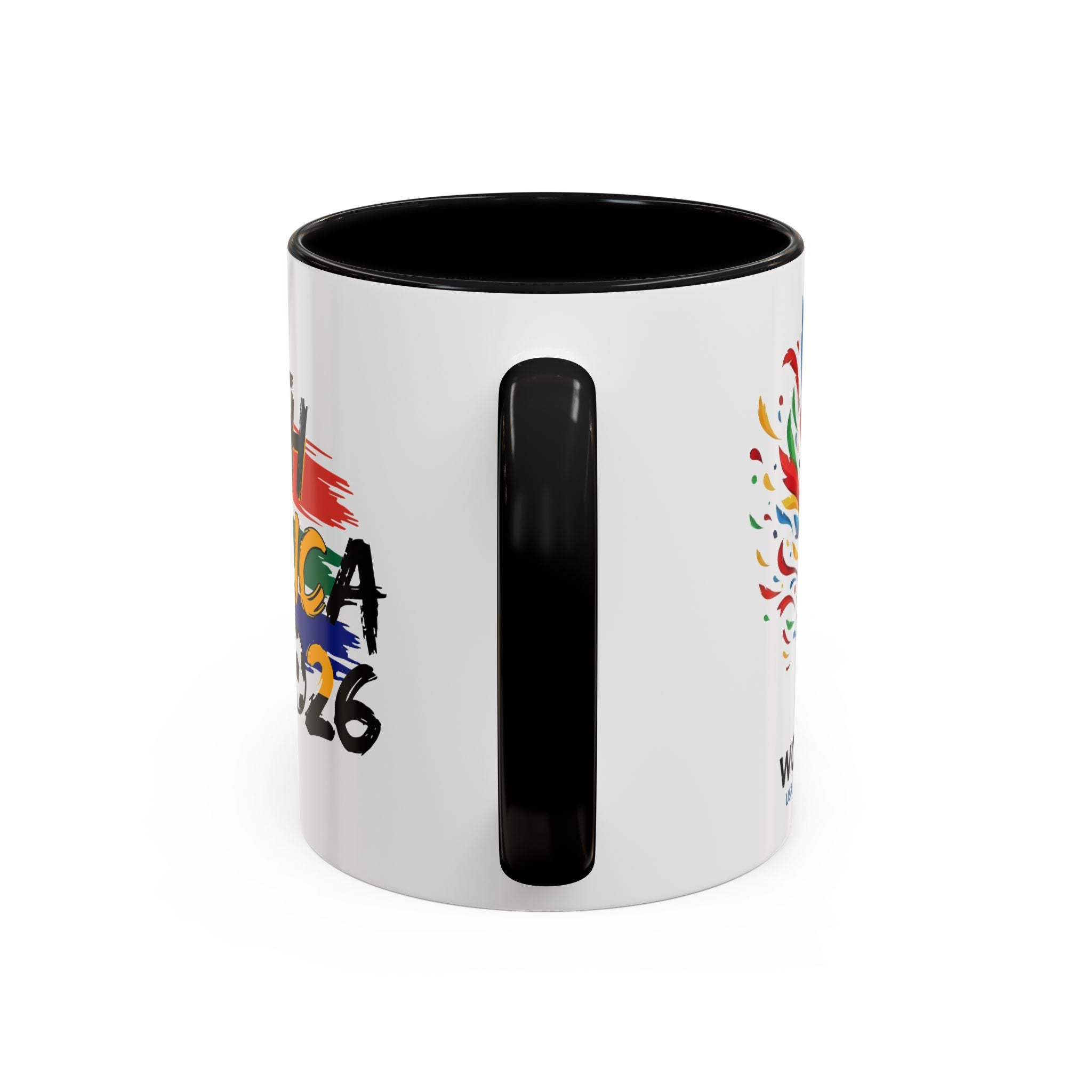 South Africa 2026 Soccer Flag Accent Coffee Mug | 11oz 15oz, Soccer World Cup 2026, Gift for Dad