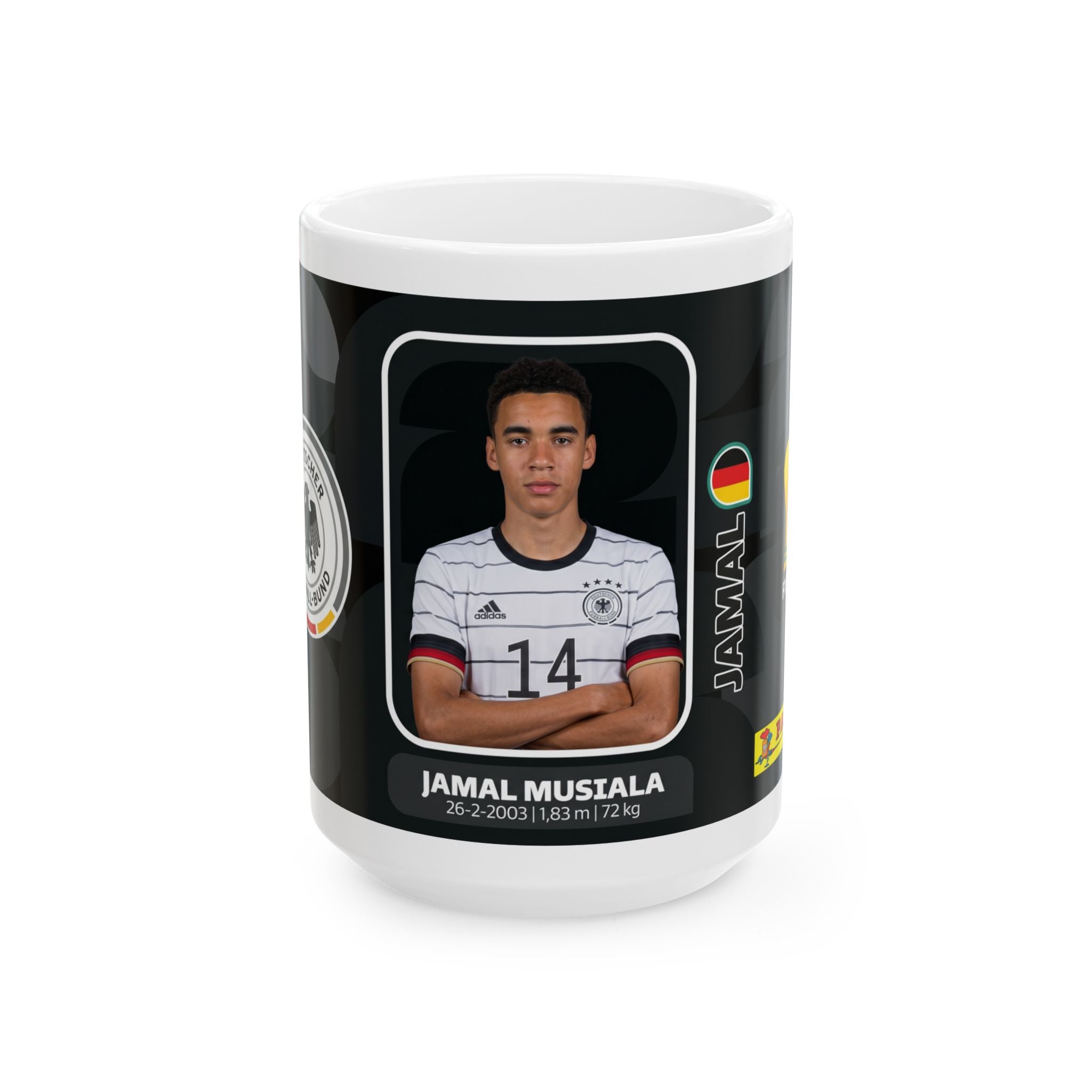 Germany Soccer Player Jamal Musiala Mug — World Cup 2026 Mugs, Ceramic Coffee Cup
