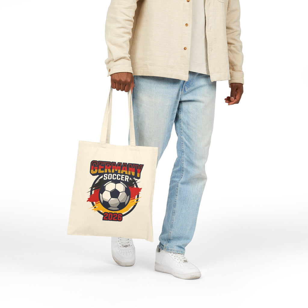 Germany Soccer 2026 Tote Bag, World Cup Flag Soccer Ball Design, Mother's Day Gift