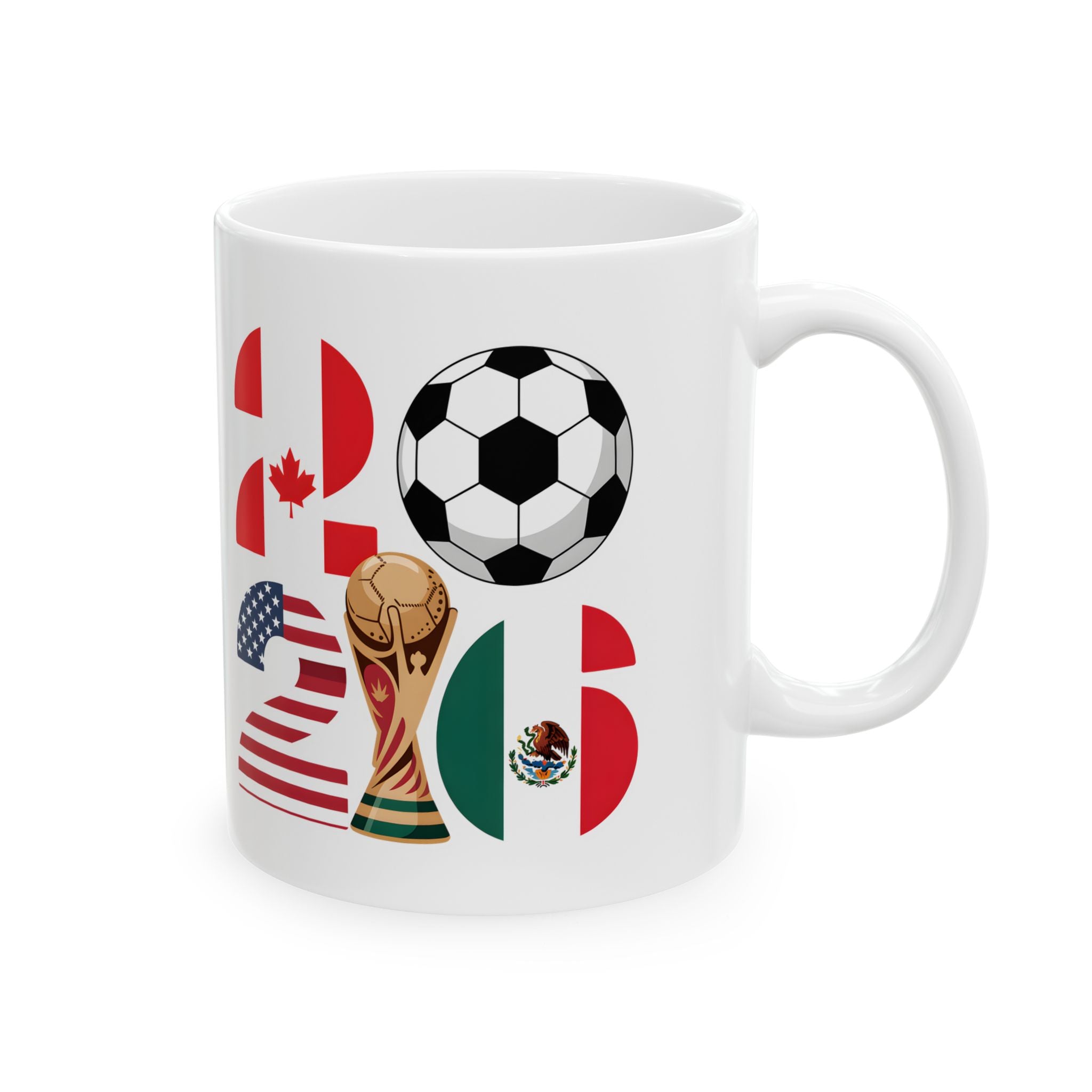 France Soccer Flag Crest Mug | World Cup 2026 Ceramic Mug, Gift For Dad