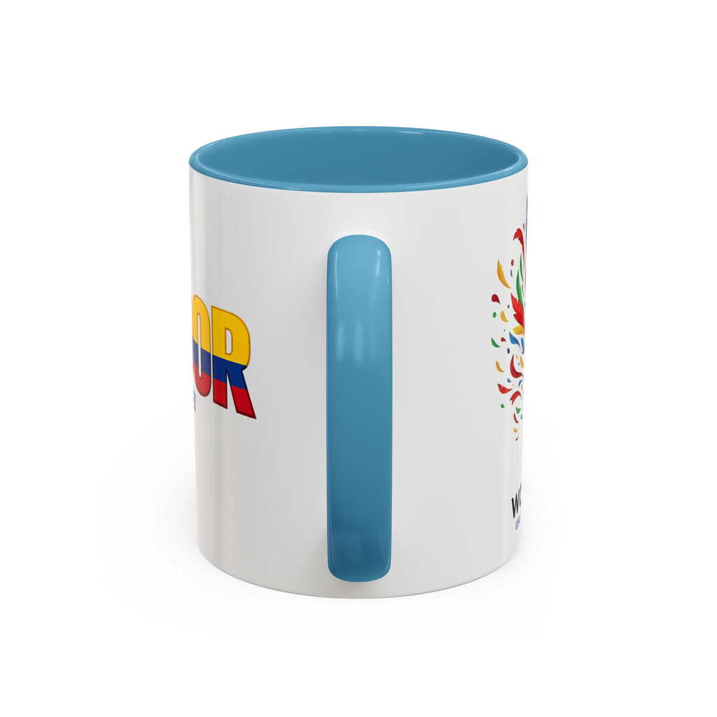 Ecuador Flag Text mug | Accent Coffee Mug (11/15oz), World Cup 2026, Gift for Dad, Father Day