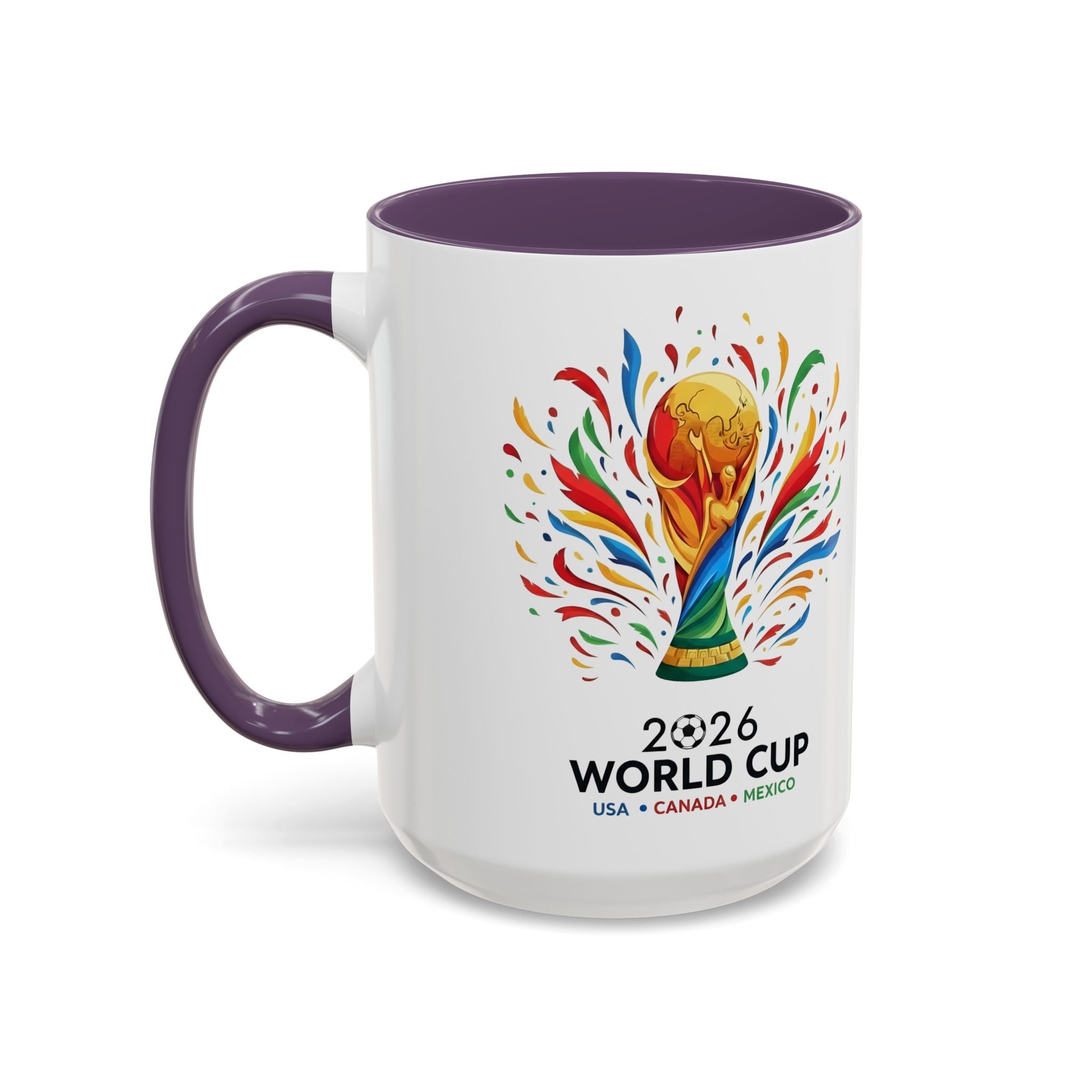 Algeria 2026 Soccer Logo Accent Coffee Mug | 11oz 15oz, Soccer World Cup 2026, Gifts for Dad