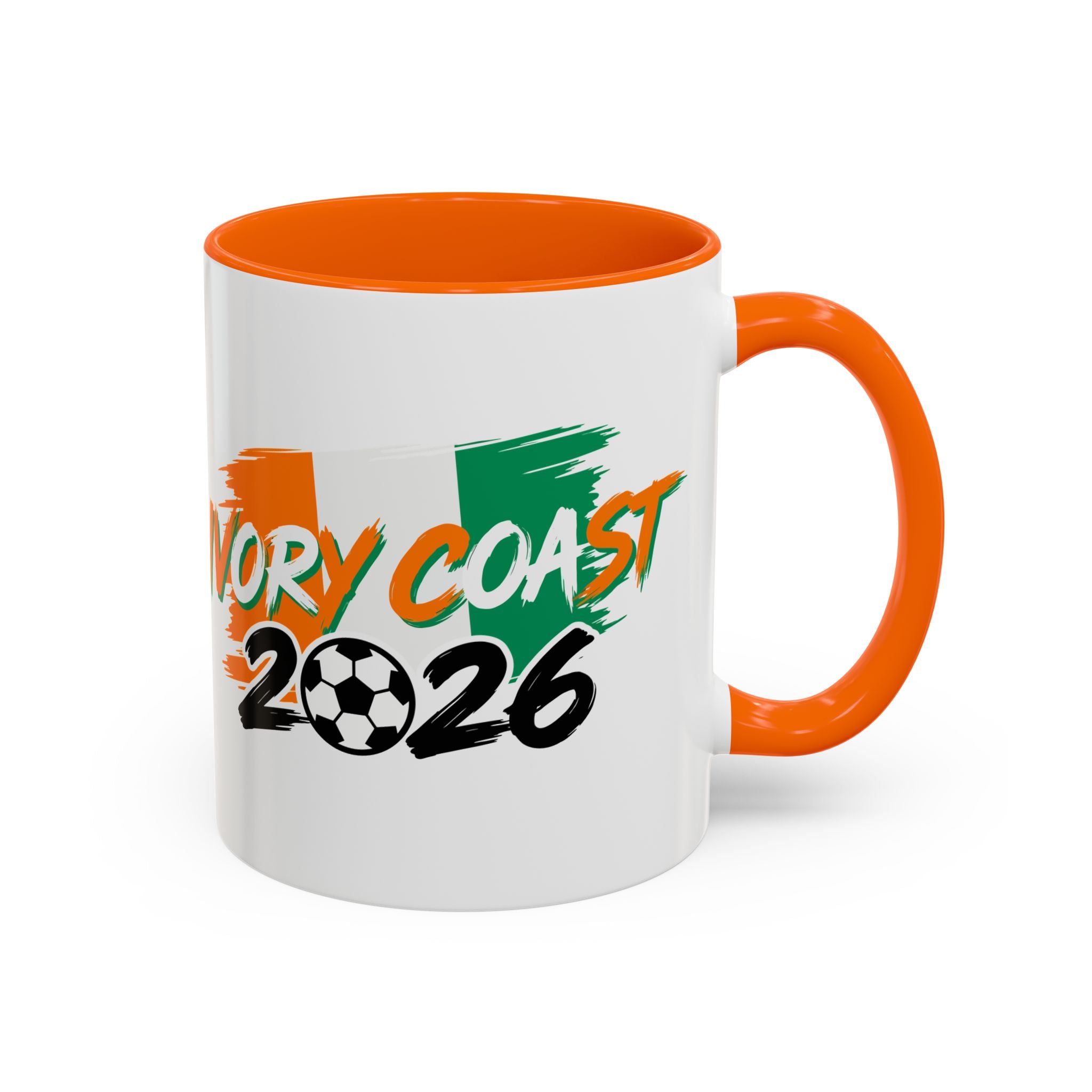 Ivory Coast 2026 Soccer Logo Mug | Accent Coffee Mug 11oz 15oz,Soccer World Cup 2026, Gifts for Dad