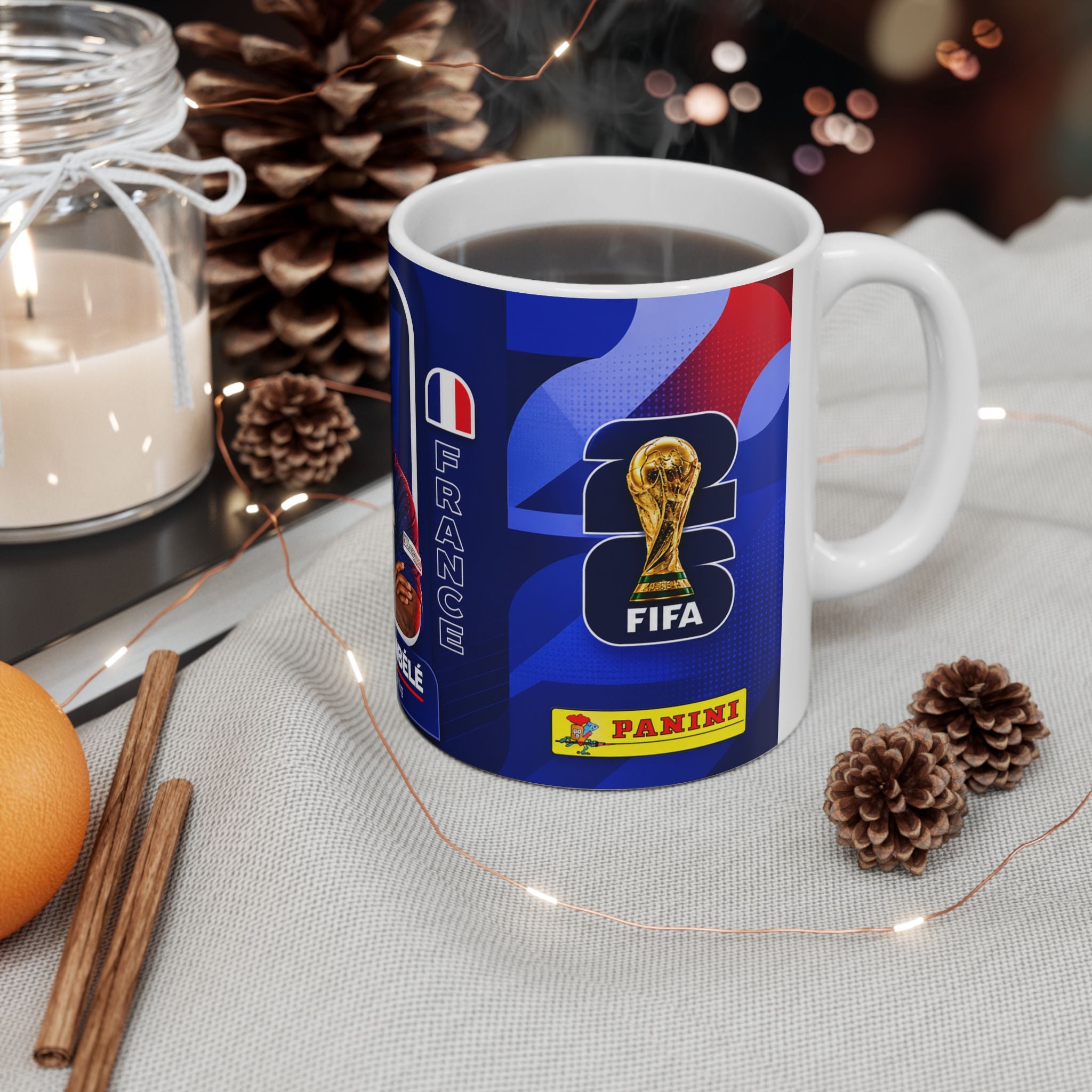 France Soccer Player Dembele Mug — National Team Ceramic Coffee Cup, World Cup 2026 Mugs