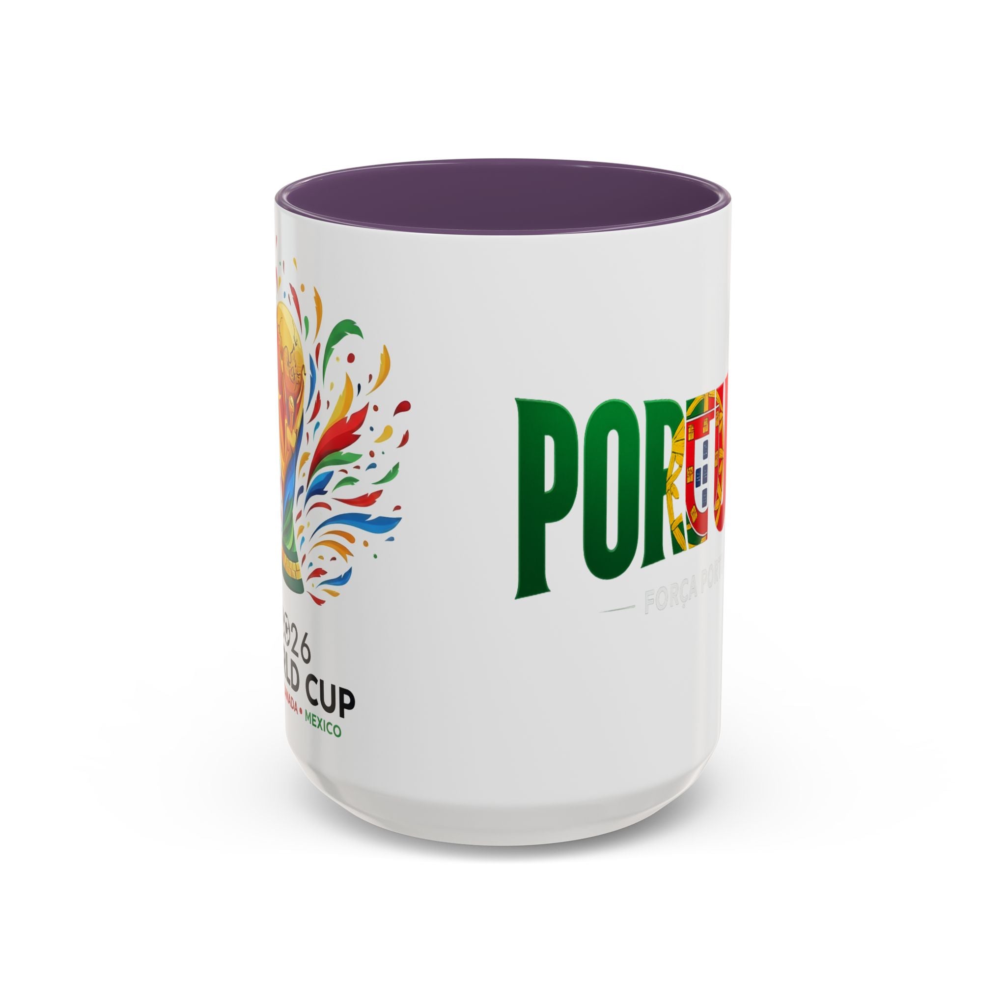 Portugal flag lettering Accent Coffee Mug | Portugal souvenir mug, Soccer World Cup 2026, Gift for Dad