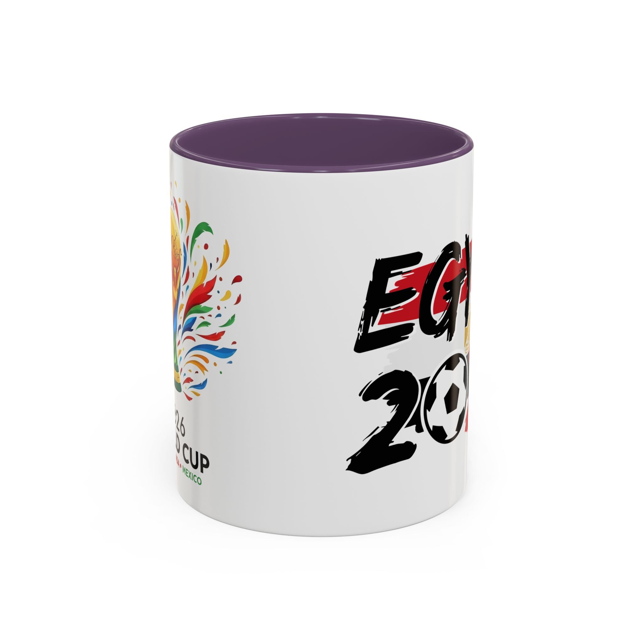 Egypt 2026 Soccer World Cup Accent Coffee Mug | Egypt 2026 Football Flag Design, Soccer World Cup 2026, Gift for Dad