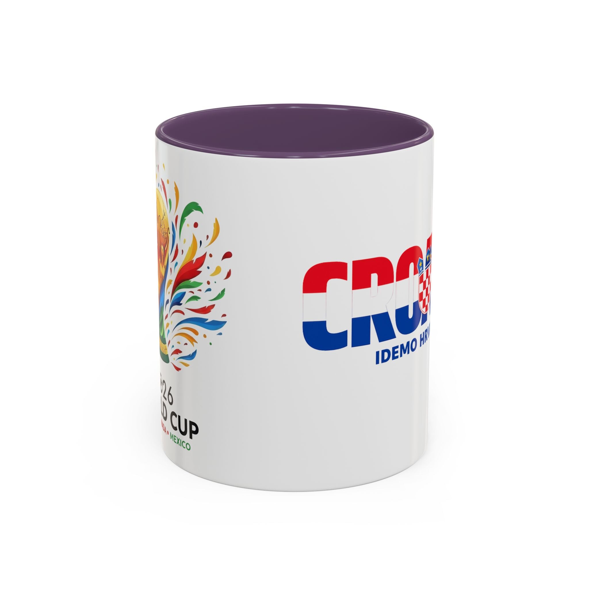 Croatia Flag Logo Accent Coffee Mug | Croatian Pride 11oz 15oz, World Cup 2026, Gifts for Dad