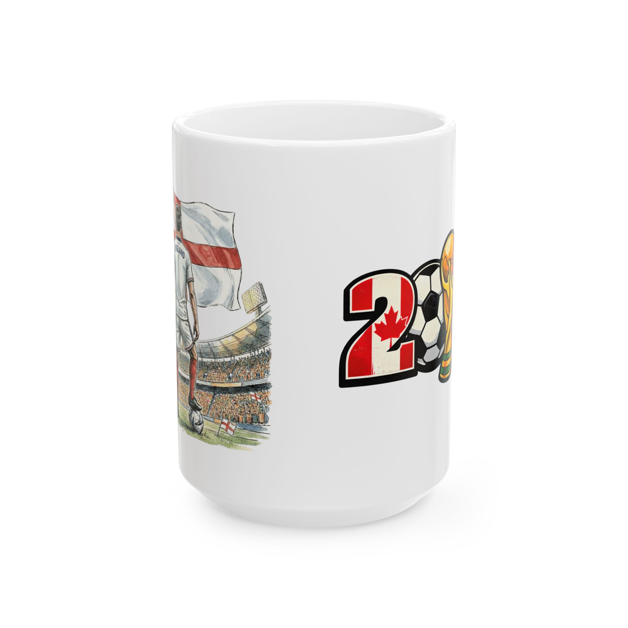 England Soccer World Cup 2026 Mug, Ceramic Cup, England Flag, Sports Gift