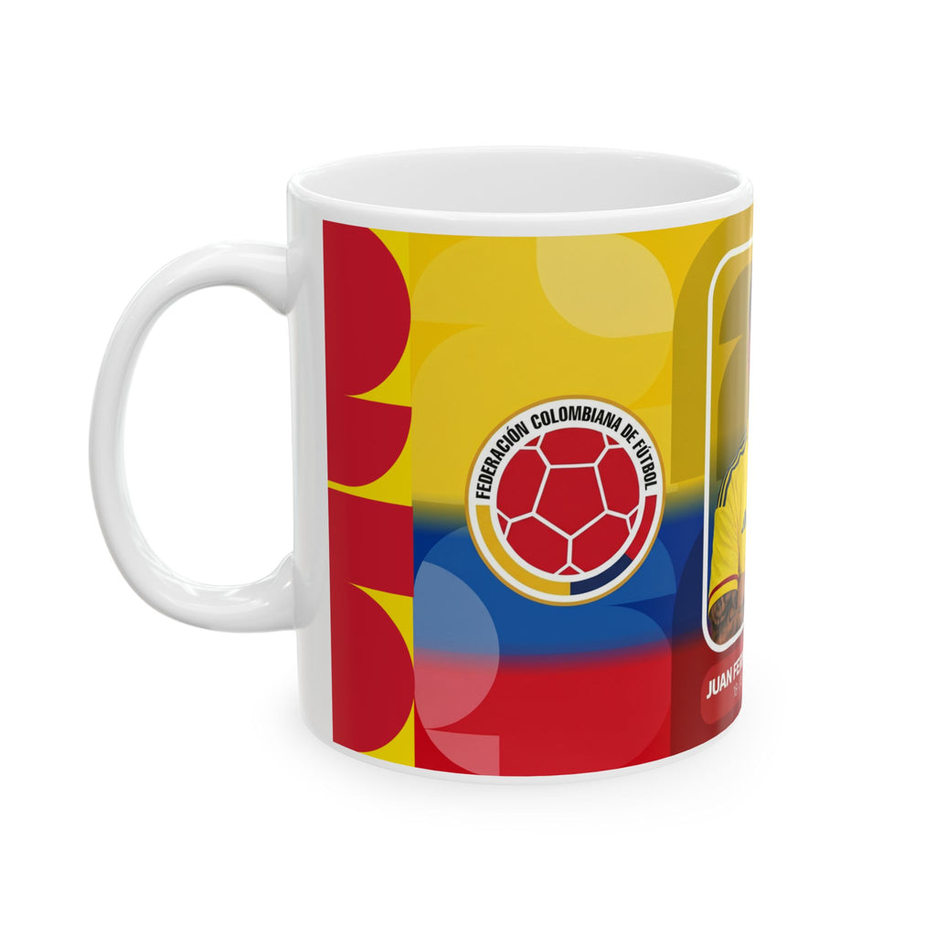Colombian Soccer Player Juan Fernando Quintero Mug — Ceramic Coffee Cup (11oz & 15oz), World Cup 2026 Mugs