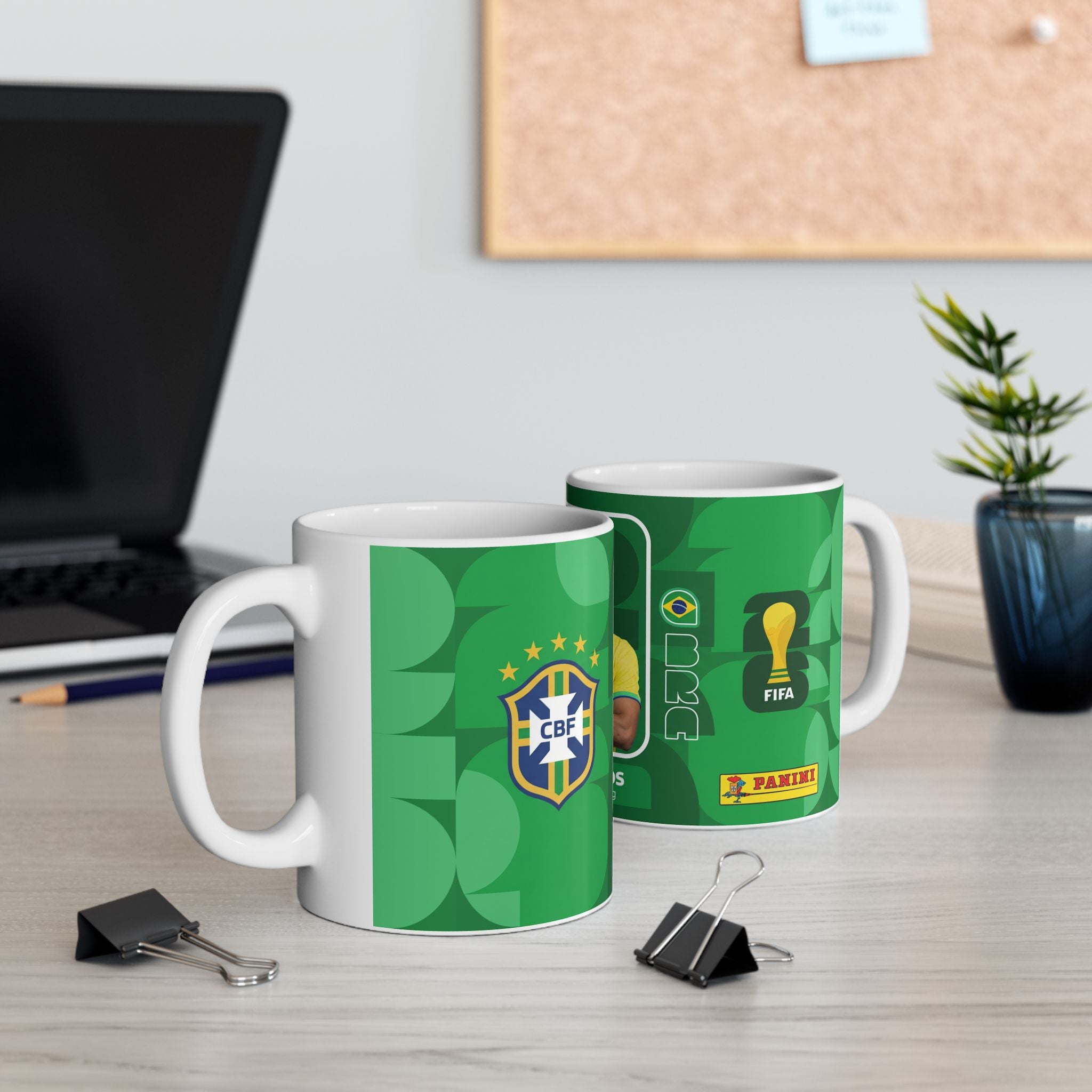 Brazil Soccer Player Marquinhos Ceramic Mug (11oz, 15oz), World Cup 2026 Mugs