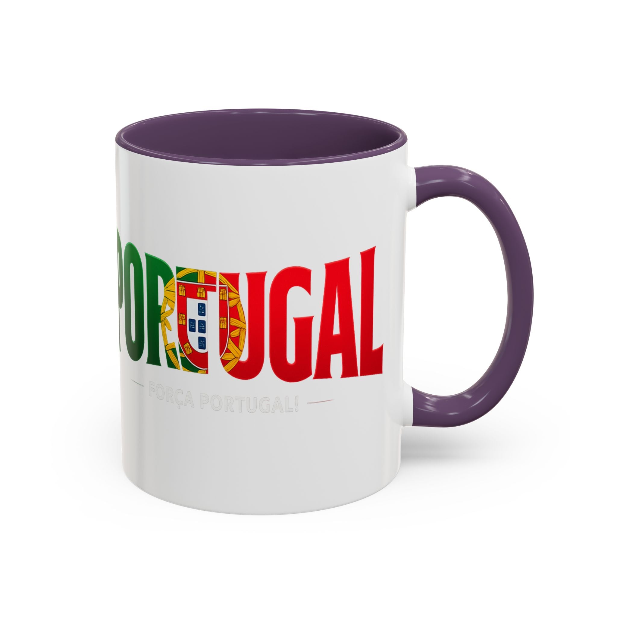Portugal flag lettering Accent Coffee Mug | Portugal souvenir mug, Soccer World Cup 2026, Gift for Dad