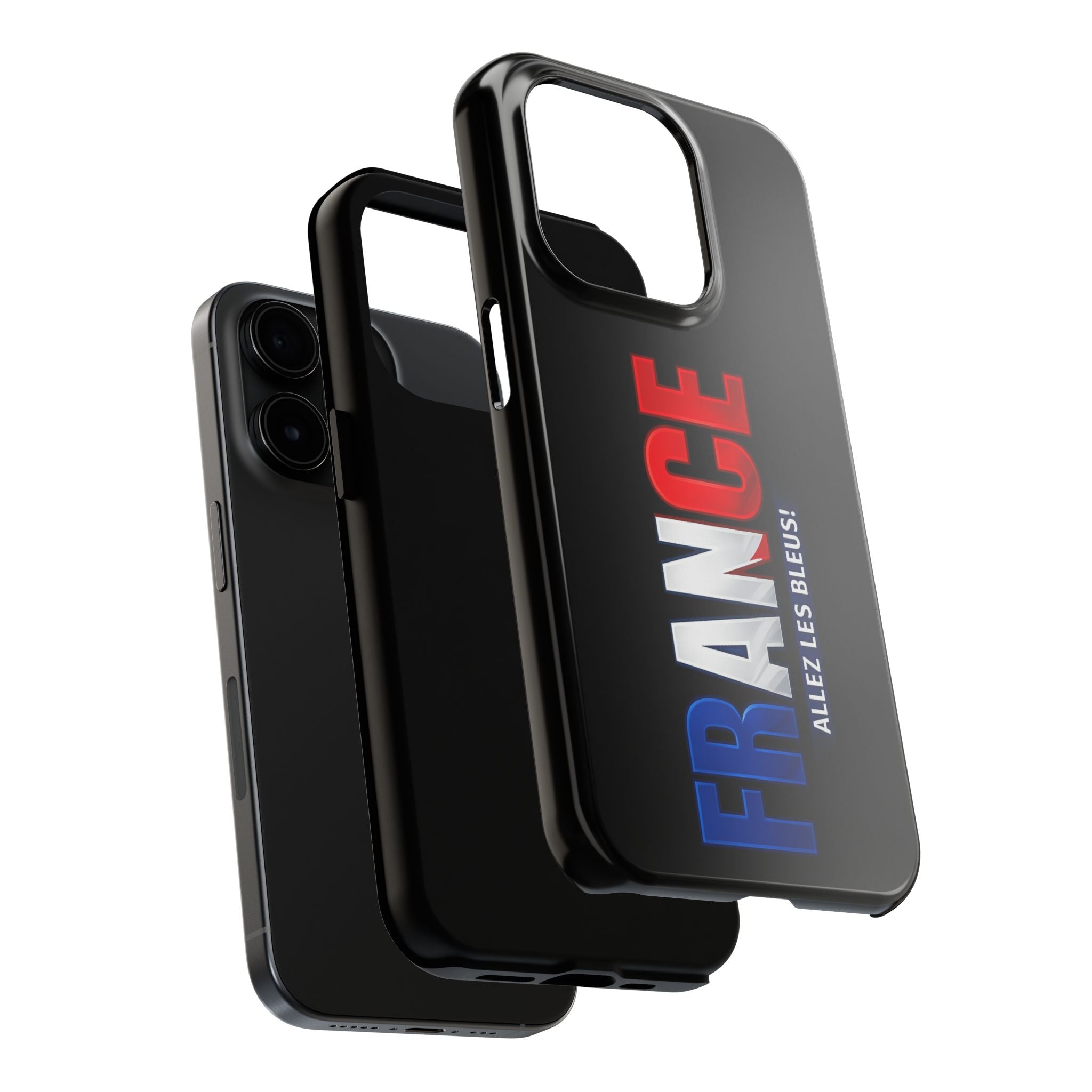 France tricolor vertical text Phone Case | Allez Les Bleus!, Cuctom Protective, Glossy Tough Cases, World Cup 2026