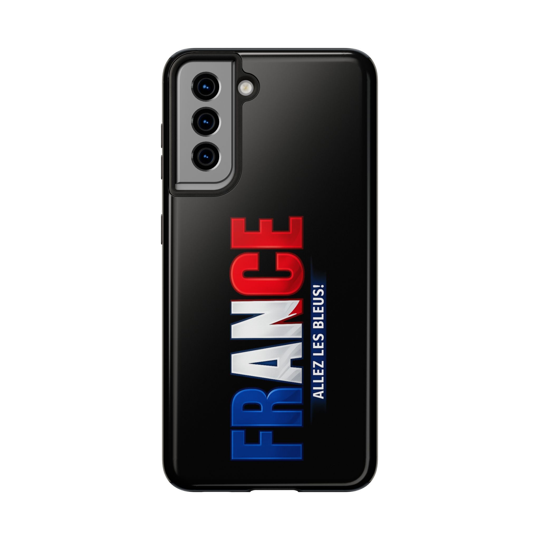 France tricolor vertical text Phone Case | Allez Les Bleus!, Cuctom Protective, Glossy Tough Cases, World Cup 2026