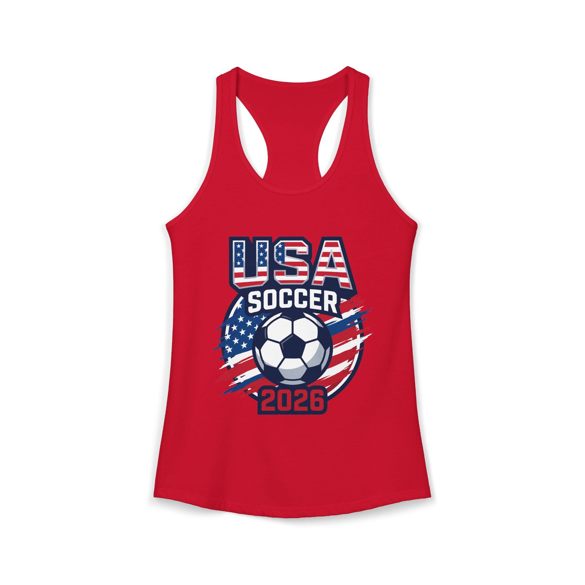 USA Women's Ideal Racerback Tank, Mother's Day Sale, World Cup 2026 Tank, Gift For Mom