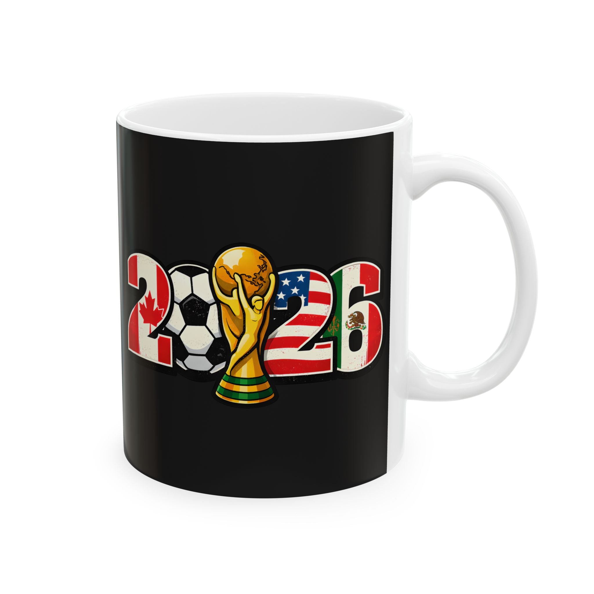 Canada World Cup 2026 Mug, Canada Flag, Ceramic Coffee Cup, Gift For Dad