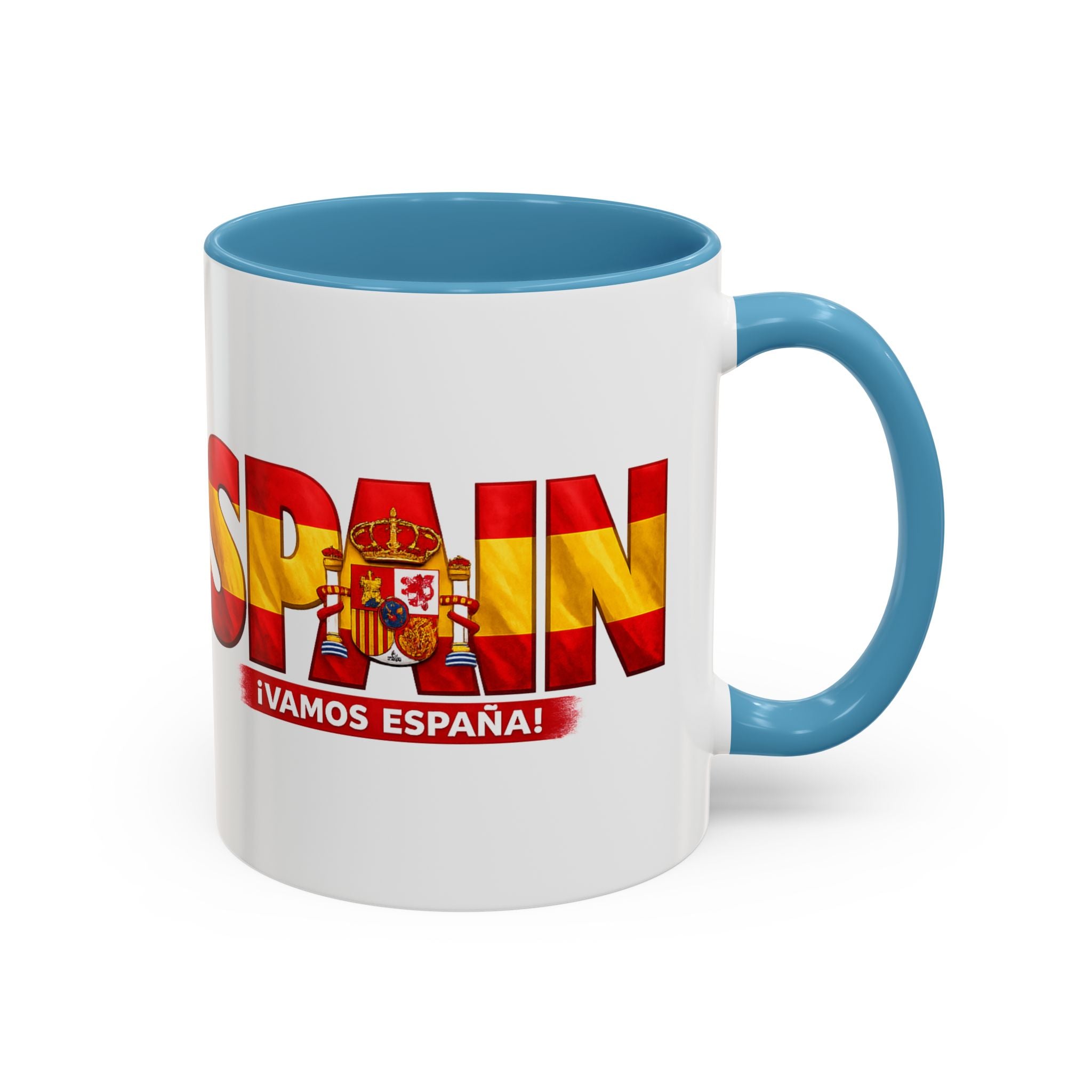 Spain Flag Word Mug | Accent Coffee Mug 11oz 15oz, Soccer World Cup 2026, Gift for Dad