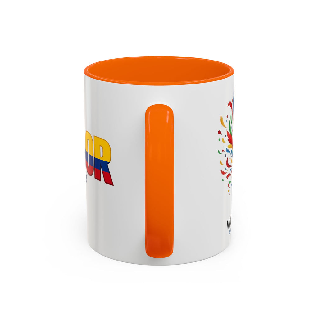 Ecuador Flag Text mug | Accent Coffee Mug (11/15oz), World Cup 2026, Gift for Dad, Father Day