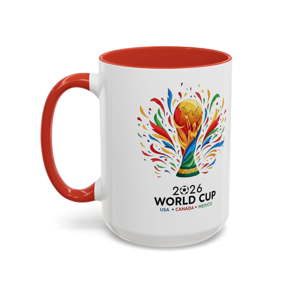 Curaçao 2026 Soccer Flag Accent Coffee Mug | 11oz 15oz,Soccer World Cup 2026, Gift For Dad