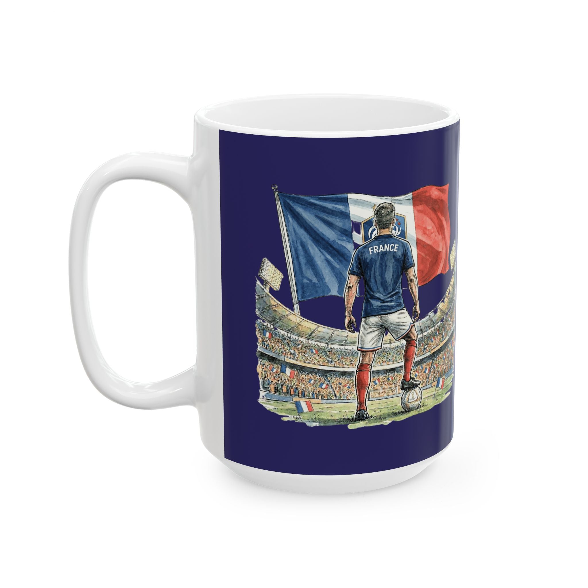 France World Cup 2026 Soccer Fans Mug, France Flag, Ceramic Mug, Gift For Dad