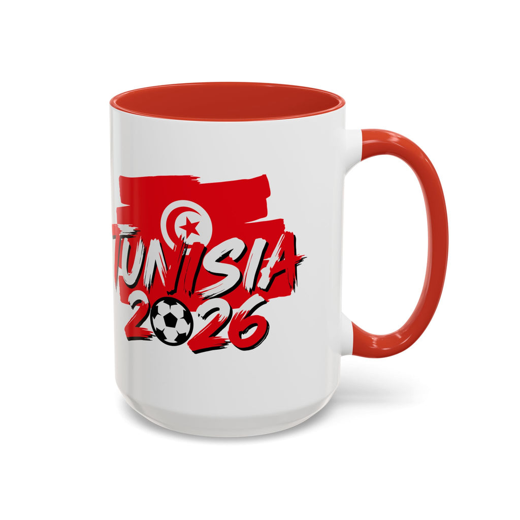 Tunisia 2026 Soccer Logo Mug | World Cup Fan Coffee Mug, Soccer World Cup 2026, Gift for Dad