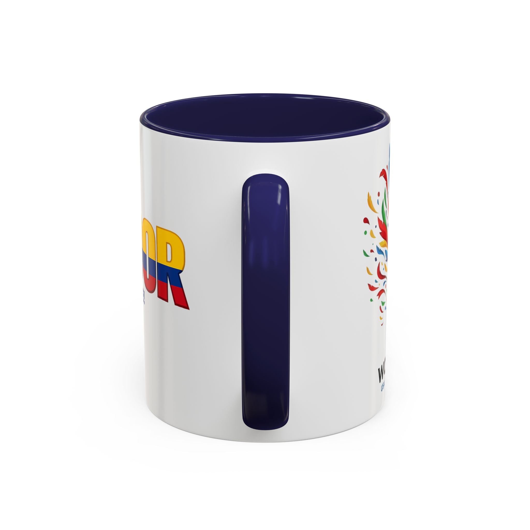 Ecuador Flag Text mug | Accent Coffee Mug (11/15oz), World Cup 2026, Gift for Dad, Father Day