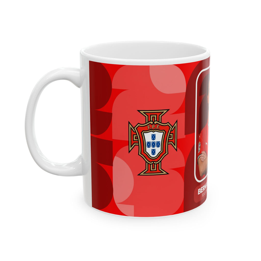 Portugal Bernardo Silva Soccer Player Ceramic Mug (11oz, 15oz), World Cup 2026 Mugs