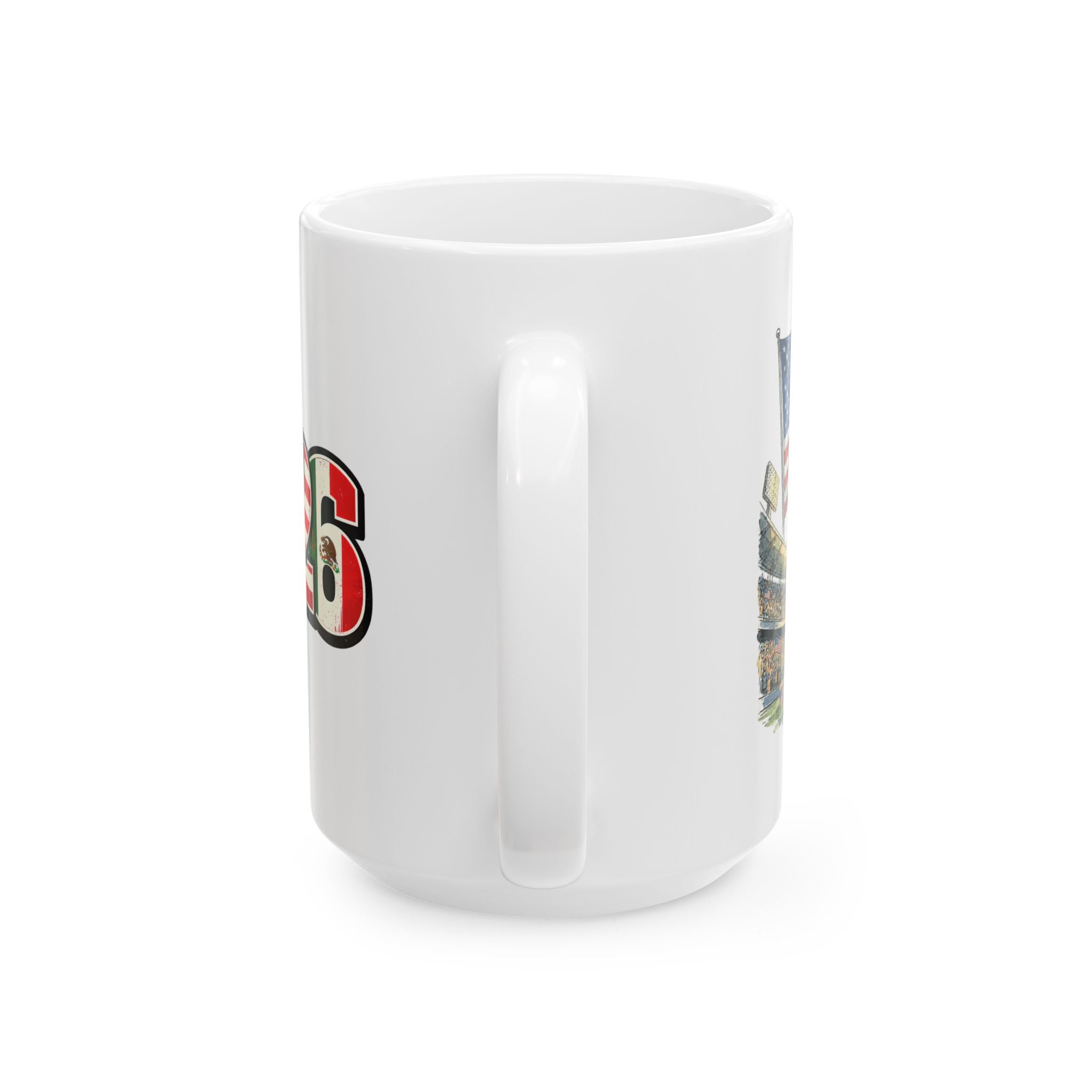 USA World Cup 2026 Mug, Ceramic Coffee Cup, USA Flag, Soccer Fan Gift