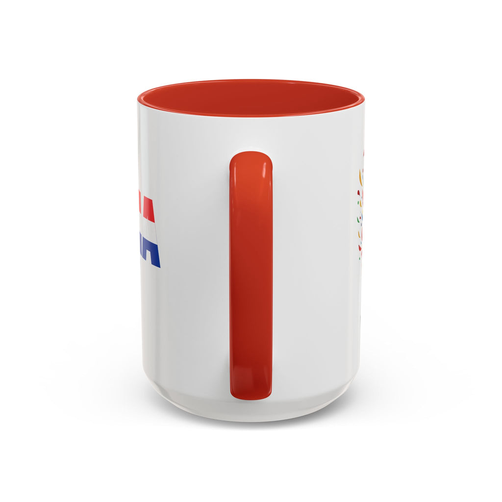 Croatia Flag Logo Accent Coffee Mug | Croatian Pride 11oz 15oz, World Cup 2026, Gifts for Dad
