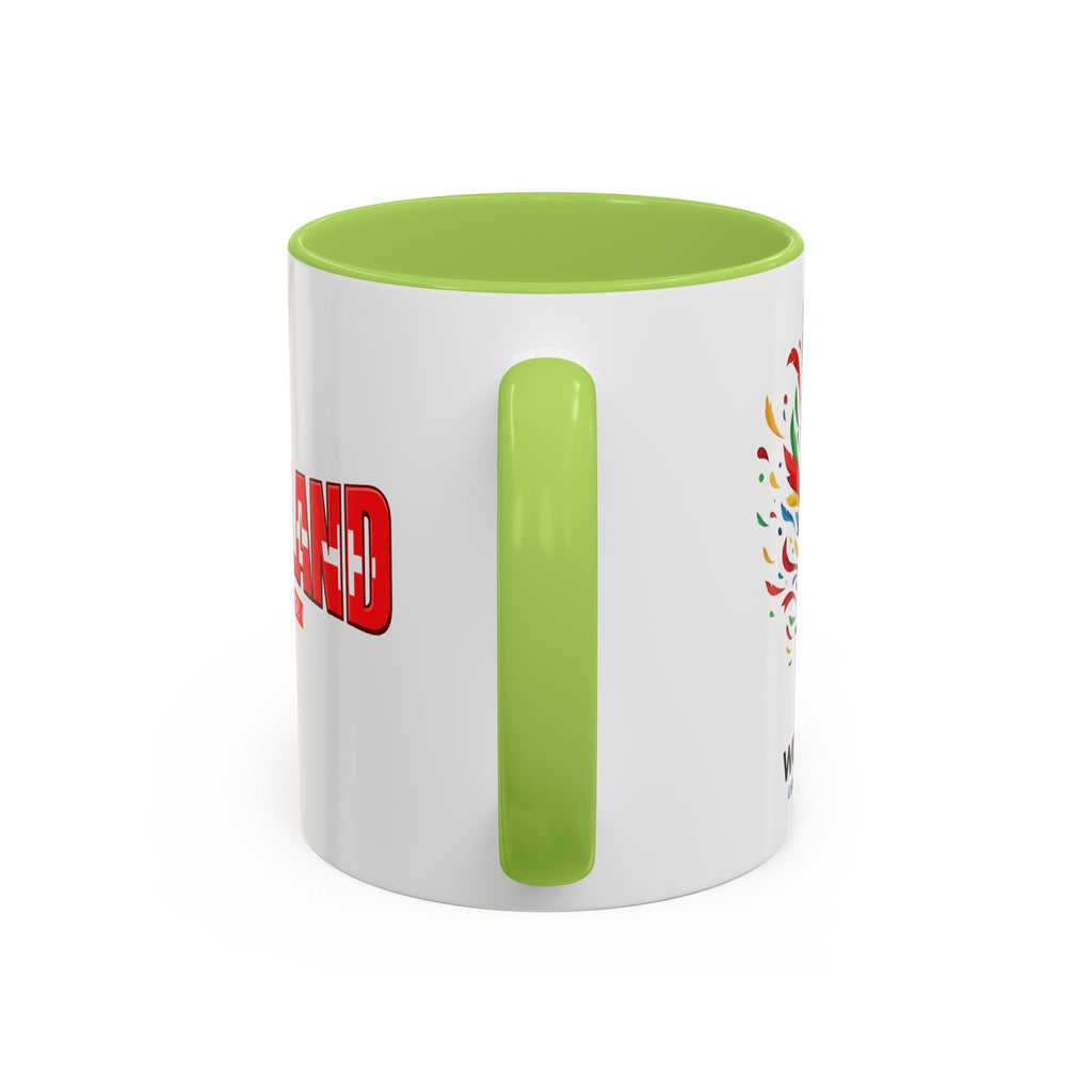 Switzerland Soccer Typography Mug | Accent Coffee Mug 11oz 15oz, Soccer World Cup 2026, Gift for Dad