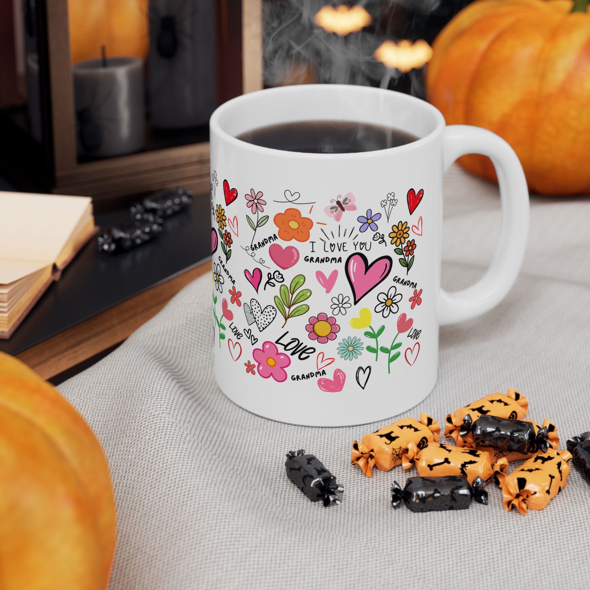 Mother's Day coffee mug, gift for mom, floral happy mothers day cup
