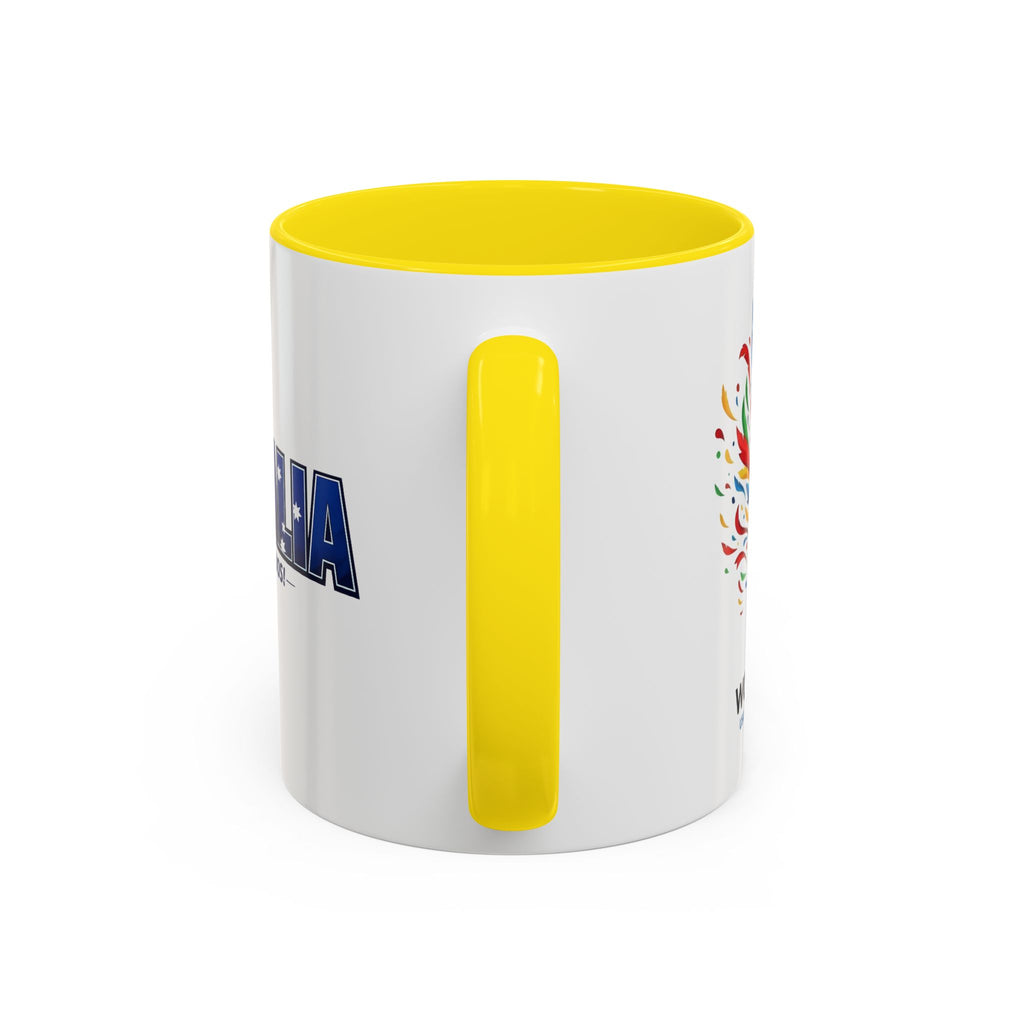 Australia Soccer Cheers Mug | Accent Coffee Mug 11oz 15oz