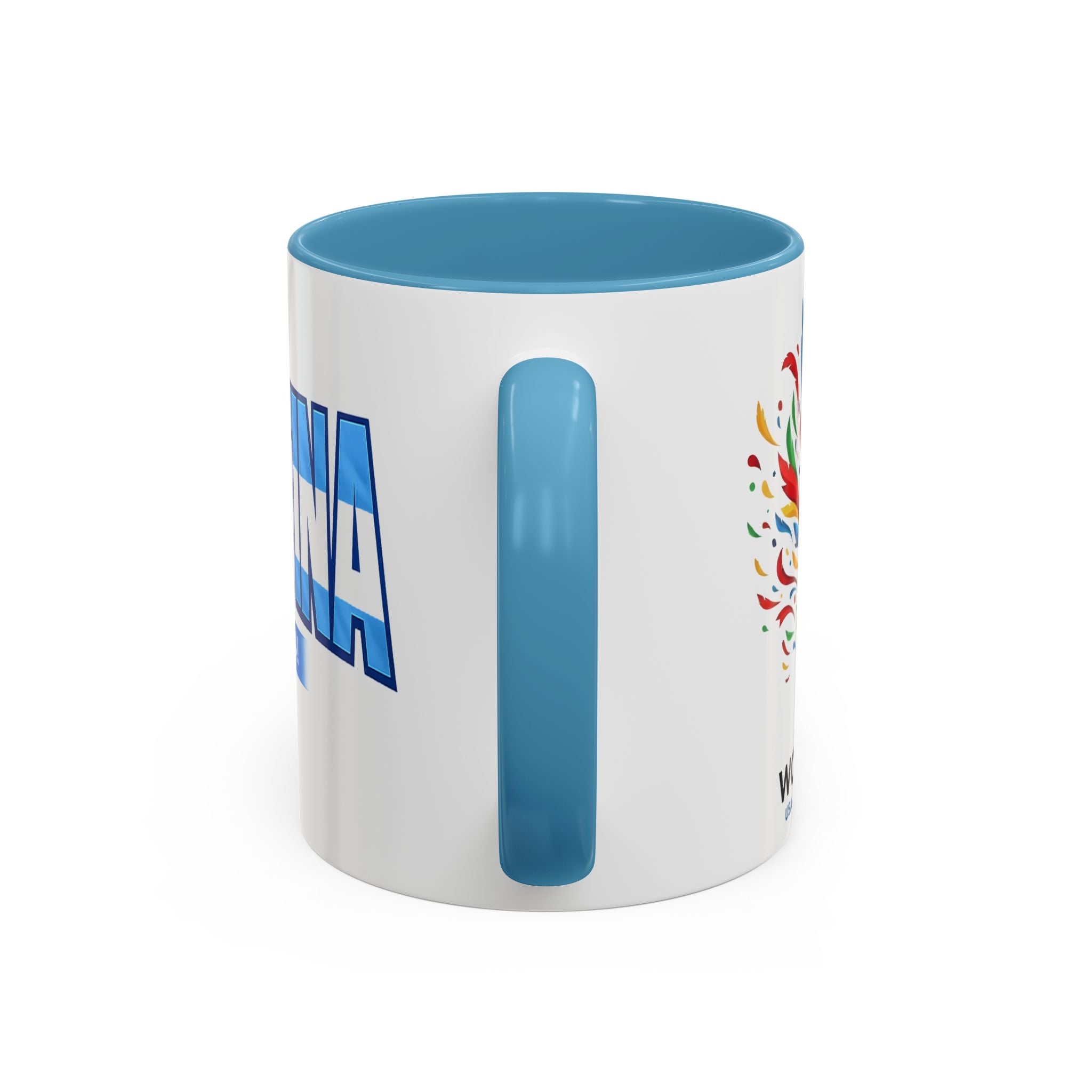 Argentina Vamos Argentina Mug | Accent Coffee Mug, Flag Text Design
